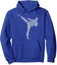 Taekwondo Fighter 5 Tenets Of TKD Martial Arts Unisex Hooded Sweatshirt