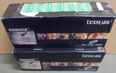 2x Lexmark E352H31E High Yield Toner for E350 E352 E352H11E E352H21E