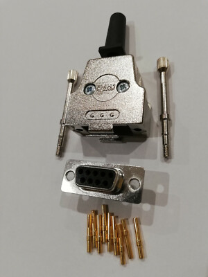 5 x Sub-D, D-Sub Stecker DE-9 female, weiblich ! Metallgehäuse !, VGA, RS-232