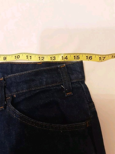 Vintage 70s Levi's Bell Bottom Jeans ~ Orange Tab, Small e~ Dated July, 1975 - Picture 13 of 19