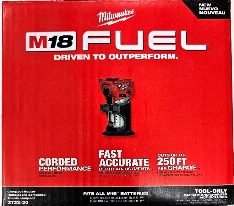 Milwaukee NEW IN BOX 2723-20 FUEL Brushless Router Fuel Comp