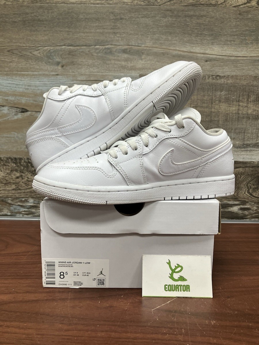 Nike Air Jordan 1 Low ホワイト US10 Jordan 1 Low Triple White W for sale | eBay