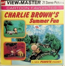 CHARLIE BROWN'S SUMMER FUN 3d View-Master 3 Reel Packet NEW SEALED