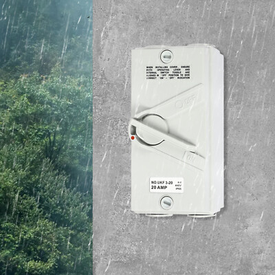 440V 20A 3 Pole Wall-Mounted Isolation Switch Waterproof Safety