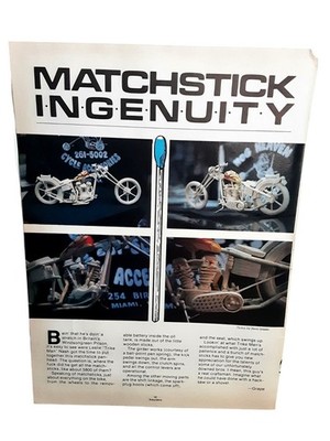 1985 Easyriders Matchstick Ingenuity Matchstick Motorcycle Feature Article