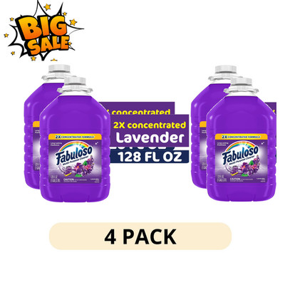4 pack Fabuloso Multi Surface All Purpose Floor Cleaner 128 fl oz