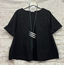 Moonshine Fashion Top Shirt kurz Sommer Lagenlook Übergröße 44 46 48 Neu schwarz