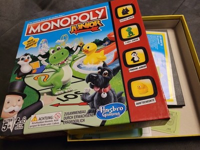 Hasbro Gaming Monopoly Junior Brettspiel ab 5-7 J., 2 Spieler, Wirtschaft
