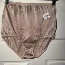 Underscore Sissy Panty Sz 7 Mauve Shiny Slippery Granny Brief Mushroom Gusset