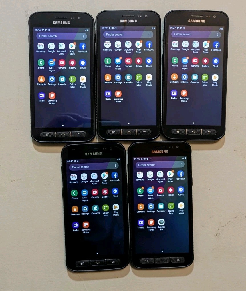 Restposten 5 Samsung Xcover 4 Smartphones, SM-G390F, 16GB Speicher, entsperrt, robust