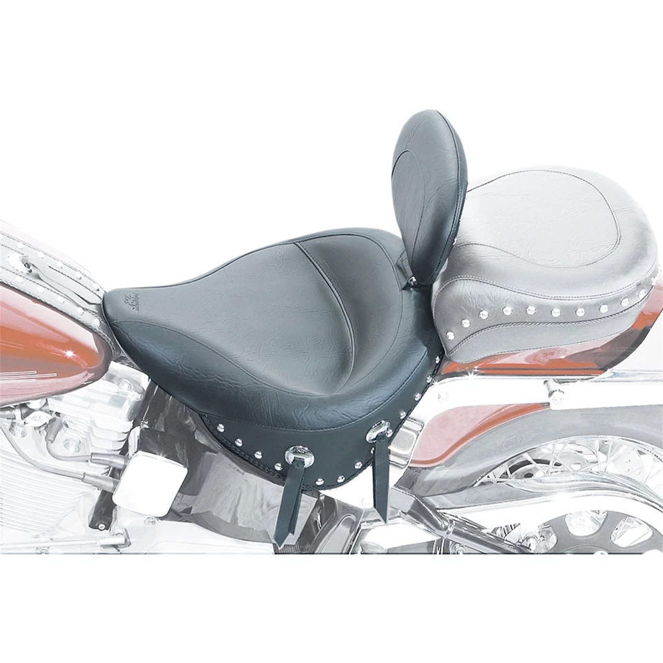 Wide Studded Seat - Driver's Backrest - Softail '84-'99 79104 — 第 3/4 张图片