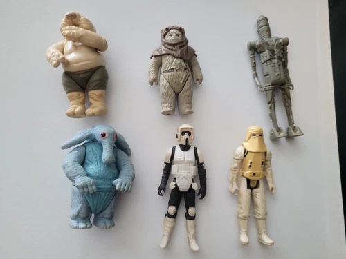 star wars vintage action figures 1977-1985 lot Kenner Max Rebo IG-88 Ewok Wicket