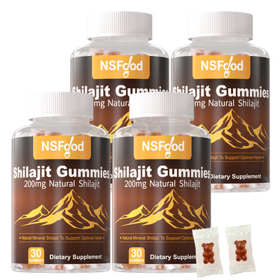 4pc Shilajit Gummies Max Strength | Pure 100% Authentic Himalayan Origin Natural