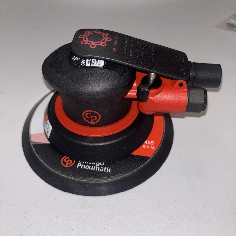 Lixadeira orbital aleatória Chicago Pneumatic CP7255, diâmetro 3/16", almofada de 6" (caixa aberta) - Imagem 4 de 4