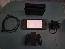 Nintendo Switch V1 Low Serial Number XAW1 Console Tested With Cables And Dock