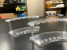 2 Pack Plastic Pen Holder 6-Slot Acrylic Pen Display Stand Vertical Clear