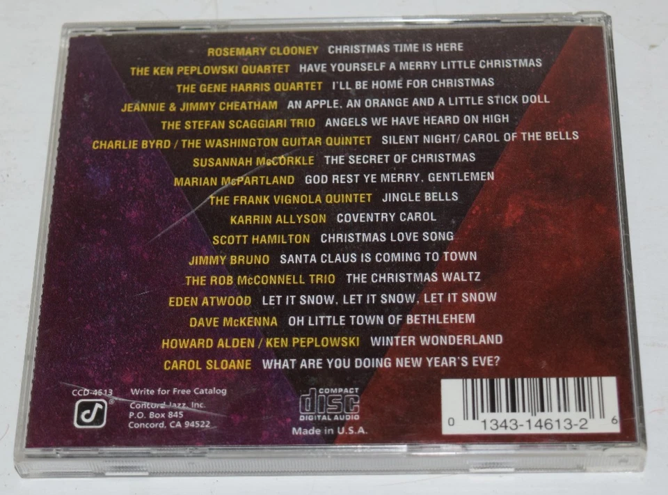 A CONCORD JAZZ CHRISTMAS VARIOUS 1994 CD LN Foto 3 de 4