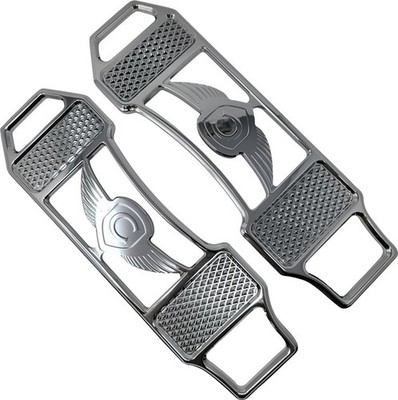 Covingtons Diamondback Floorboards Chrome #C3034-C Harley Davidson