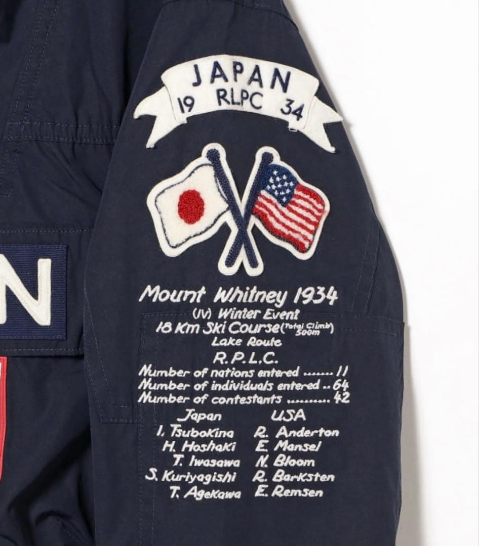 POLO RALPH LAUREN x BEAMS JAPANORAK NAVY 50th Anniversary Size XL