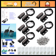 5pcs Magnetic Door Window Alarm Sensors - Recessed Wired Security Reed Switches
