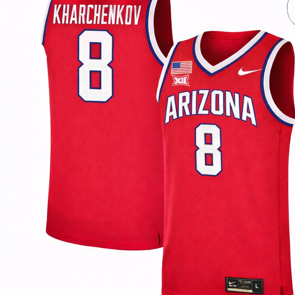 IVAN KHARCHENKOV ARIZONA WILDCATS BASKETBALL JERSEY SIZE XL