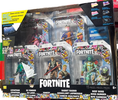 Fortnite OG 6  Action Figure 5-Pack + 6 Bonus Wrap Code Cards New & Sealed READ