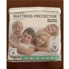 Safe and Sound Twin Mattress Protector 2-Pack Waterproof Breathable OEKO-TEX