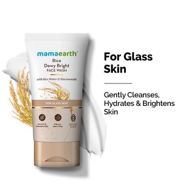 mamaearth Rice Dewy Bright Face Wash With Rice Water & Niacinamide 150 ml