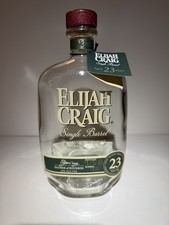 Elijah Craig 23 Year Bourbon Bottle Empty Unr...
