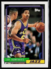 Jay Humphries 1992-93 Topps #372 Utah Jazz