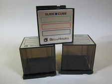 lot of 3 units Vint Bell Howell Projector 2x2 SLIDE CUBE xlnt several avail