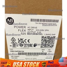 New Sealed Allen Bradley 25B-D4P0N104 /A Powerflex 525 AC Drive 2HP 25BD4P0N104