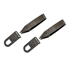 Uncle Bill's Sliver Gripper Tweezers Black Oxide Steel w/ Keychain Clip 2-Pack 