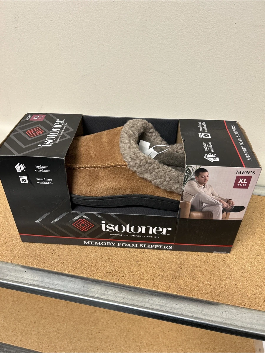 Brown isotoner US Size 11 Slippers for Men for sale | eBay display picture 2