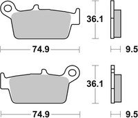 Brembo Bremsbelagsatz Scheibenbremse Prime - Carbonceramic - TT 07HO26TT FüR XR