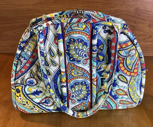 Vera Bradley Kisslock Shoulder Purse Bag Eloise Retired MARINA PAISLEY Colorful