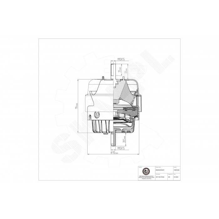 Réduire les vibrations Audi A6 avec le support moteur gauche 4F0199379BL