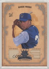 2004 Donruss Diamond Kings Platinum Material 41/50 Rickie Weeks #68 nd3