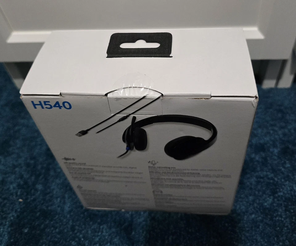 Logitech H540 Stereo Headset, Black, Wired, Noise Cancelling, USB, PC/Mac - Image 3 of 4