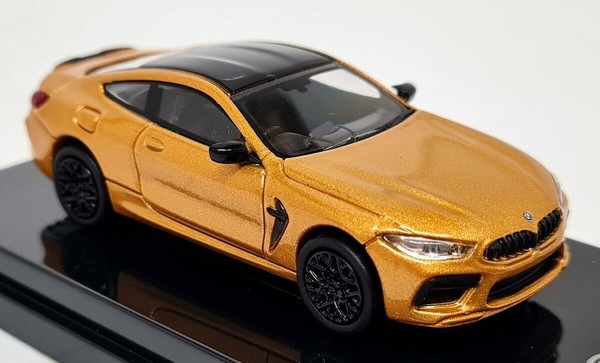 Paragon 1/64 Scale - Bmw M8 Coupe Ceylon Gold Rhd Metal Model Car-image
