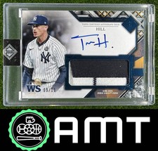 Tim Hill Patch Auto 2025 Topps Transcendent 9/10 World Series Blue Yankees