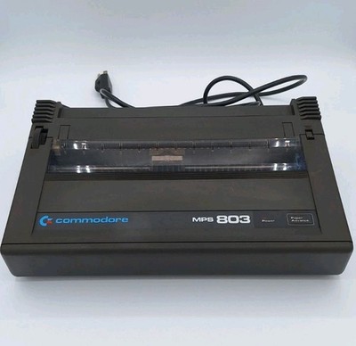 Vintage Commodore MPS 803 Dot Matrix Printer POWERS ON - UNTESTED
