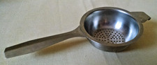 Strainer Colander Mini Miniature Vintge Hong Kong Stainless Steel IH-8 18-8 Hook