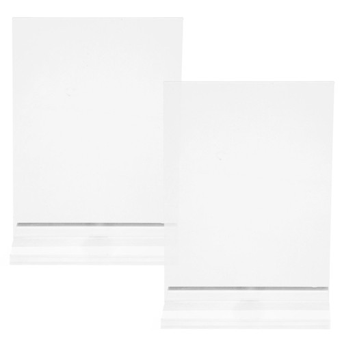 2 Stück Aufsteller Standschild Kennzeichenrahmen für Büro Dokumentenhalter