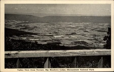 Valley View Big Meadows Lodge Shenandoah National Park vintage postcard o211
