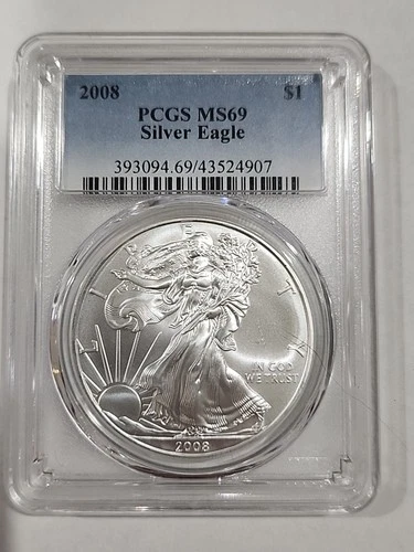 2008 Silver American Eagle MS-69 PCGS