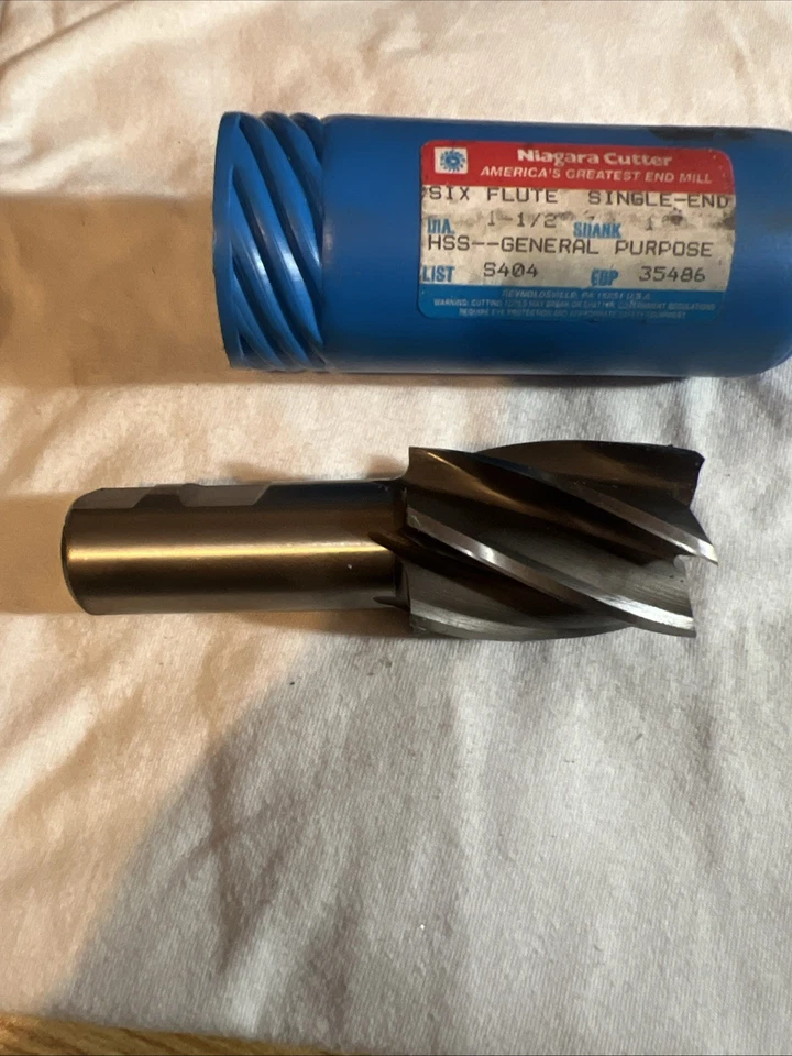 Cortador Niagara 35486 seis trozos de flauta diámetro de extremo único 1-1/2 cable 8,535 G4 Foto 3 de 4