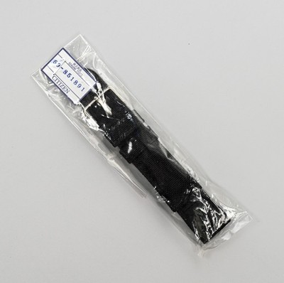 NOS Citizen Men's Black Canvas 22mm Band Strap 59-S51891 for Eco-Drive Watches!
