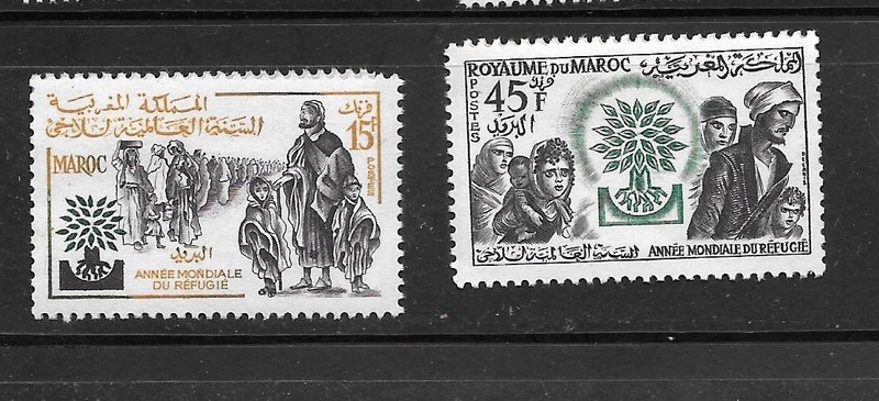 MOROCCO SC#36-7 1960 REFUGEES MNH XF OLD COMMEMORATIVE/TOPICAL STAMP SET