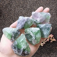 Fluorite Rough Stones 2" Crystals for Healing, Tumbling, Wire Wrapping, 4PCS